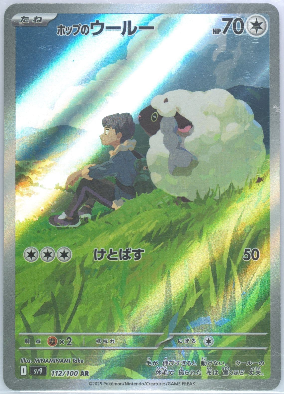 Hop's Wooloo Art Rare (112) 2025 Pokemon Japanese SV9-Battle Partners