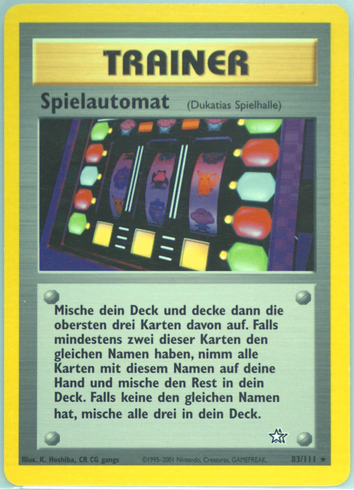 Spielautomat (83) 2001 Pokemon German Neo Genesis