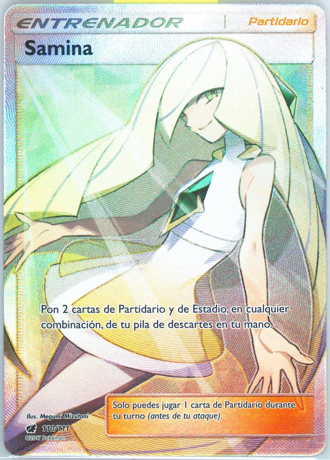 Full Art/Samina Spanish (110) 2017 Pokemon Sun & Moon Crimson Invasion
