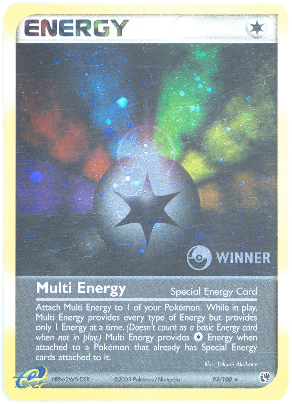 Multi Energy-Holo E-League February 2004-Winner (93) 2003 Pokemon EX Sandstorm