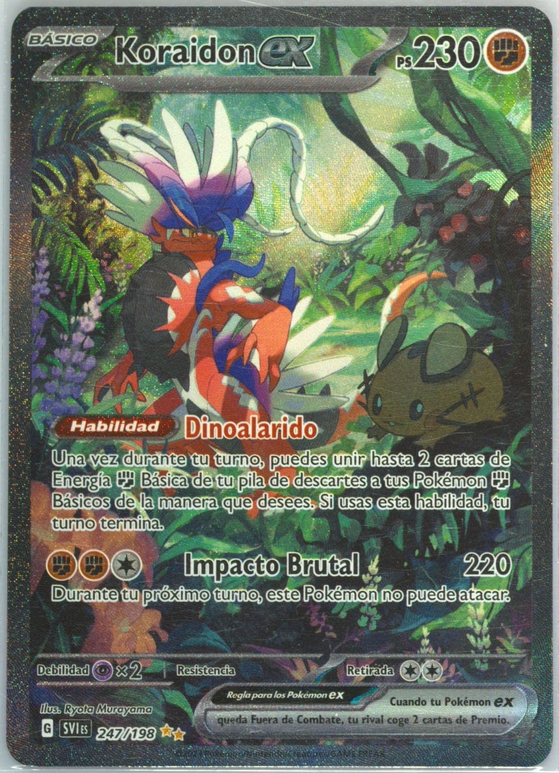 Koraidon EX Special Illustration Rare (247) 2023 Pokemon Spanish Svi ES-Scarlet & Violet