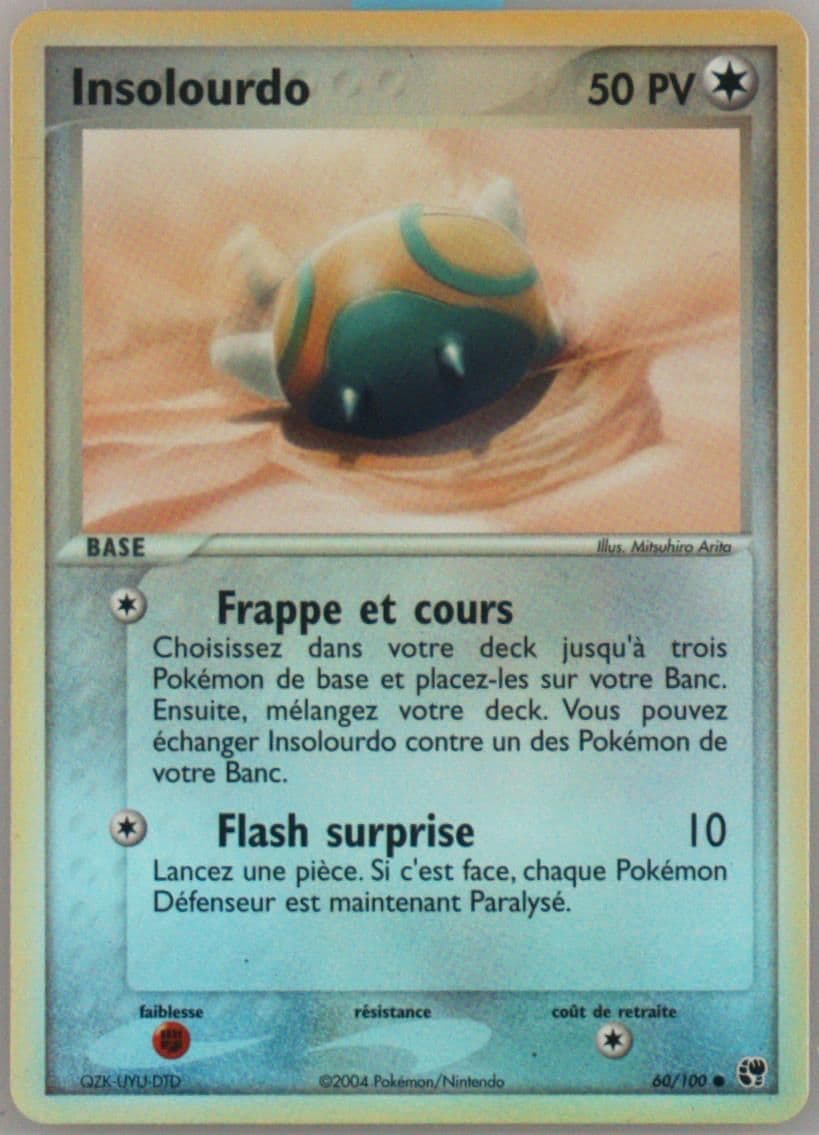 Insolourdo-Reverse Foil (60) 2004 Pokemon French EX Sandstorm