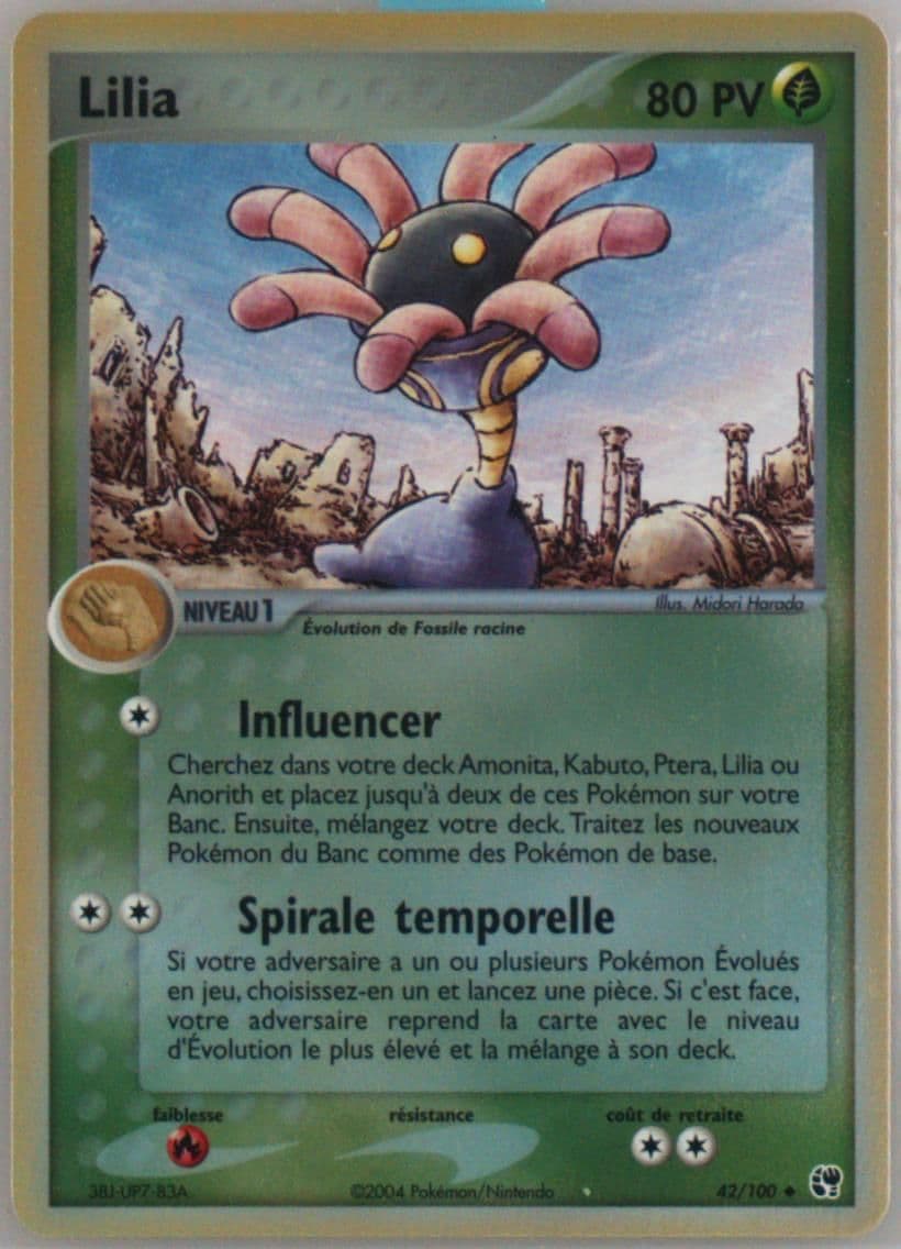 Lilia-Reverse Foil (42) 2004 Pokemon French EX Sandstorm