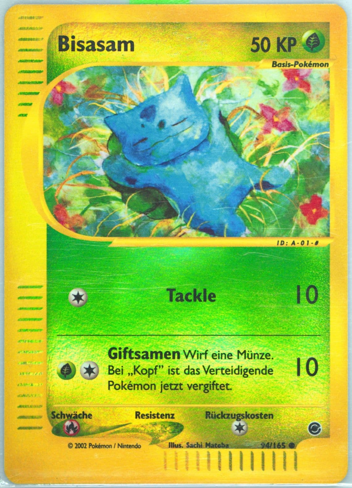 Bisasam-Reverse Foil German (94) 2002 Pokemon Expedition