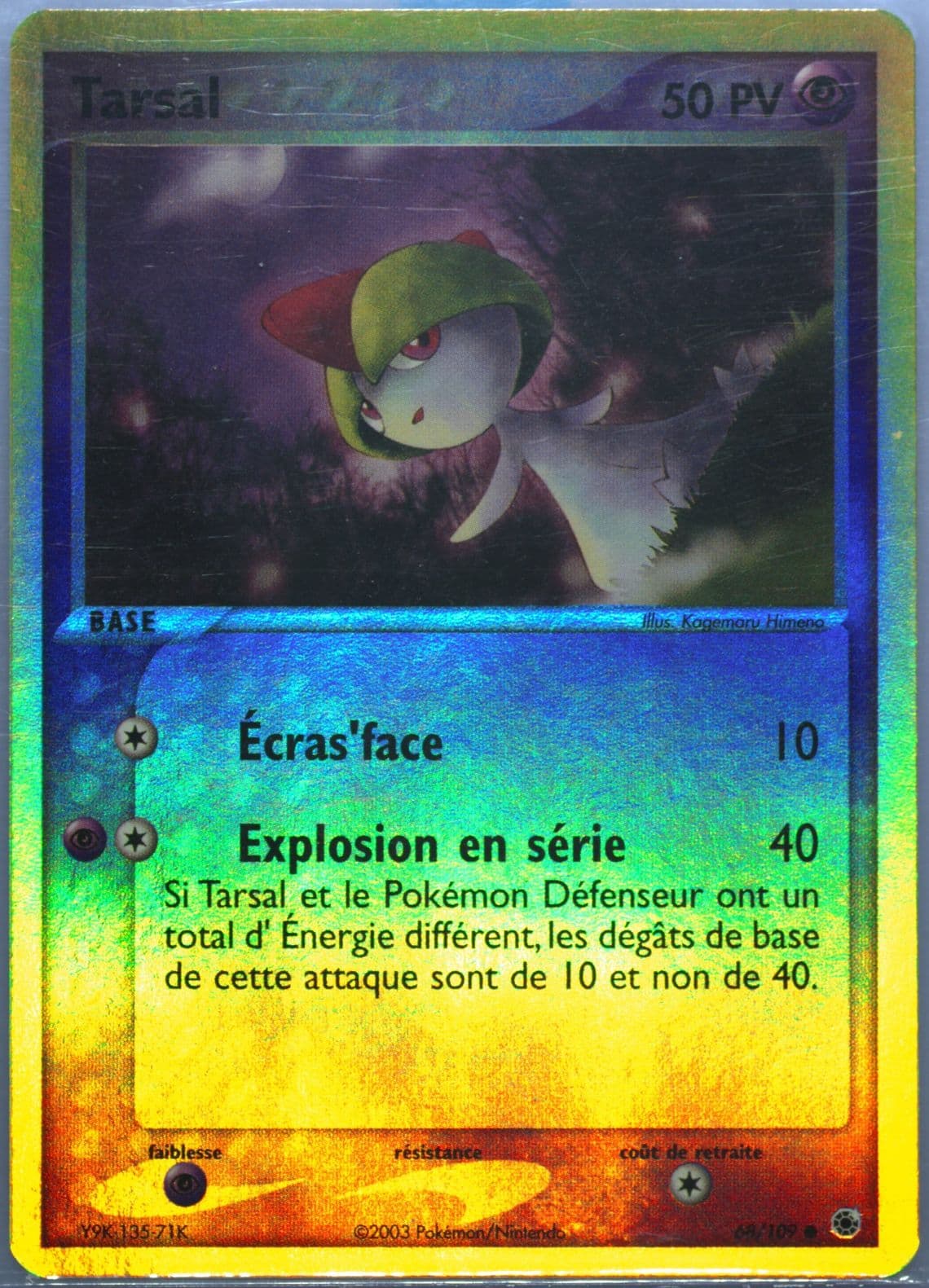 Tarsal-Reverse Foil French (68) 2003 Pokemon EX Ruby & Sapphire