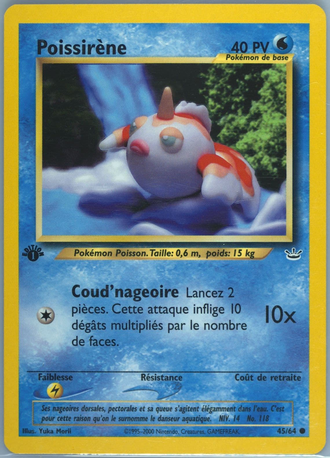 Poissirene 1st Edition (45) 2002 Pokemon French Neo Revelation