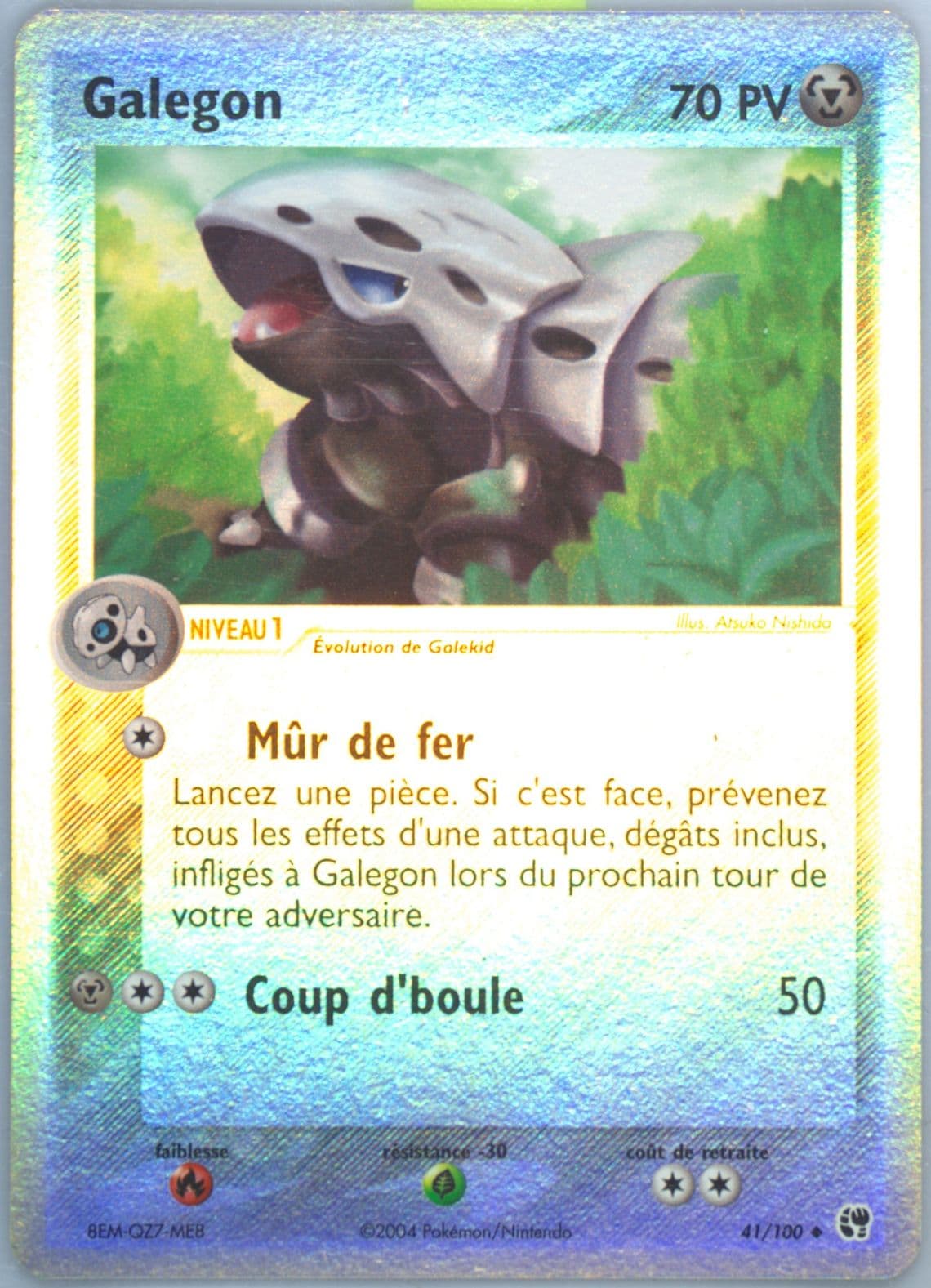 Galegon-Reverse Foil (41) 2004 Pokemon French EX Sandstorm