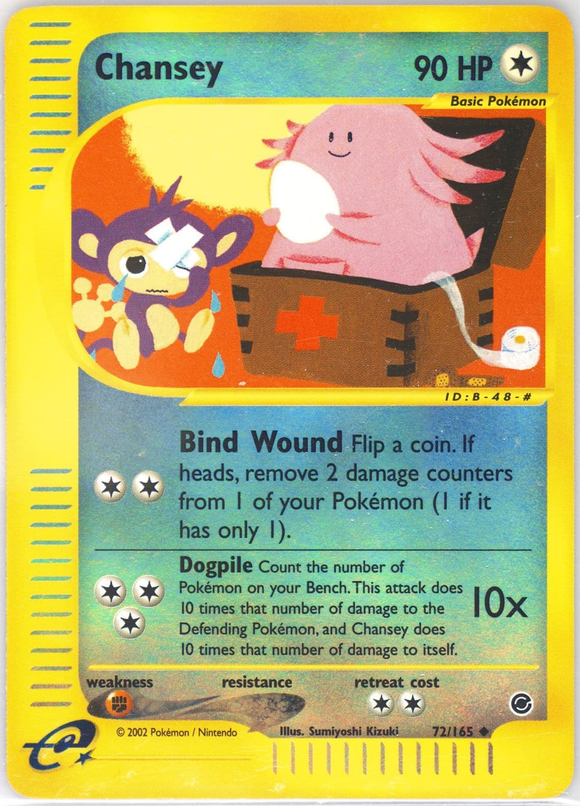 Chansey-Reverse Foil (72) 2002 Pokemon Expedition