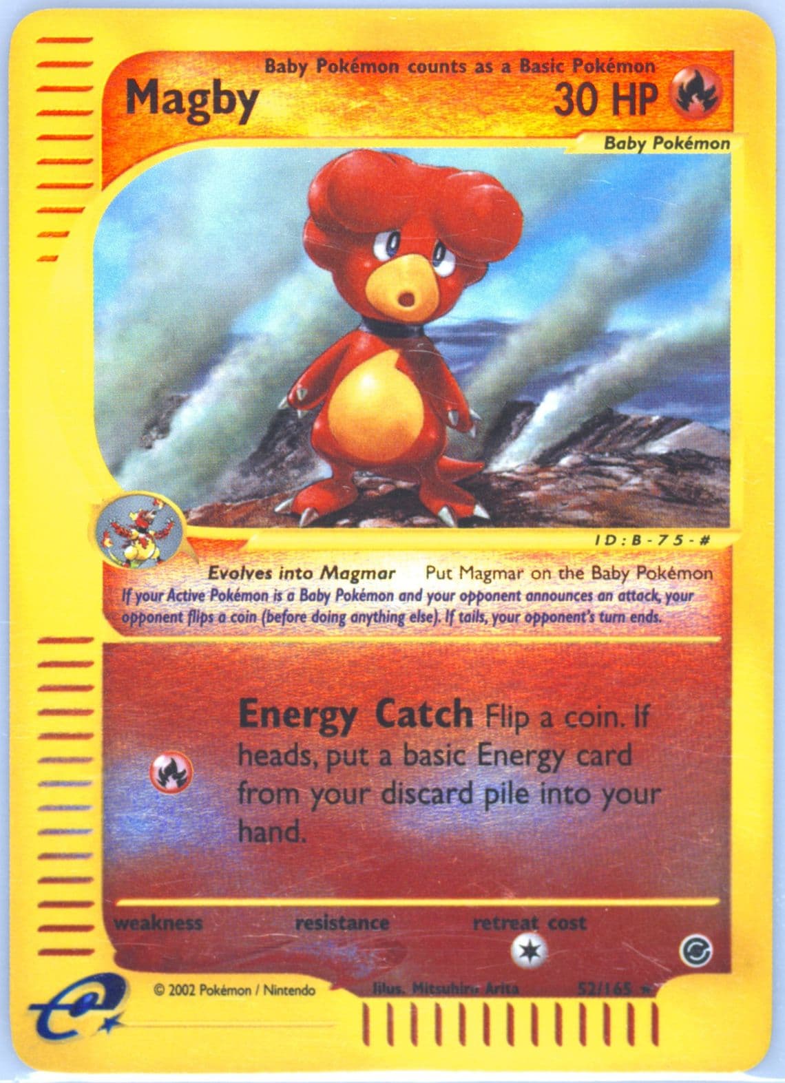 Magby-Reverse Foil (52) 2002 Pokemon Expedition