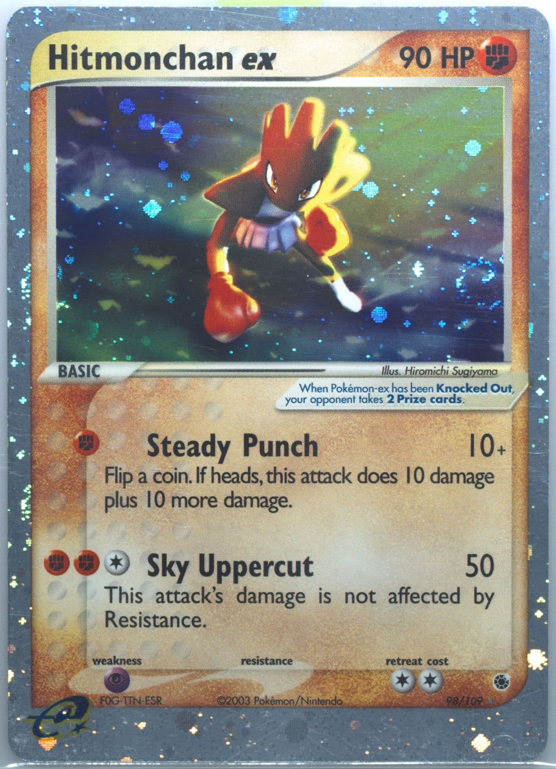 Hitmonchan EX-Holo (98) 2003 Pokemon EX Ruby & Sapphire
