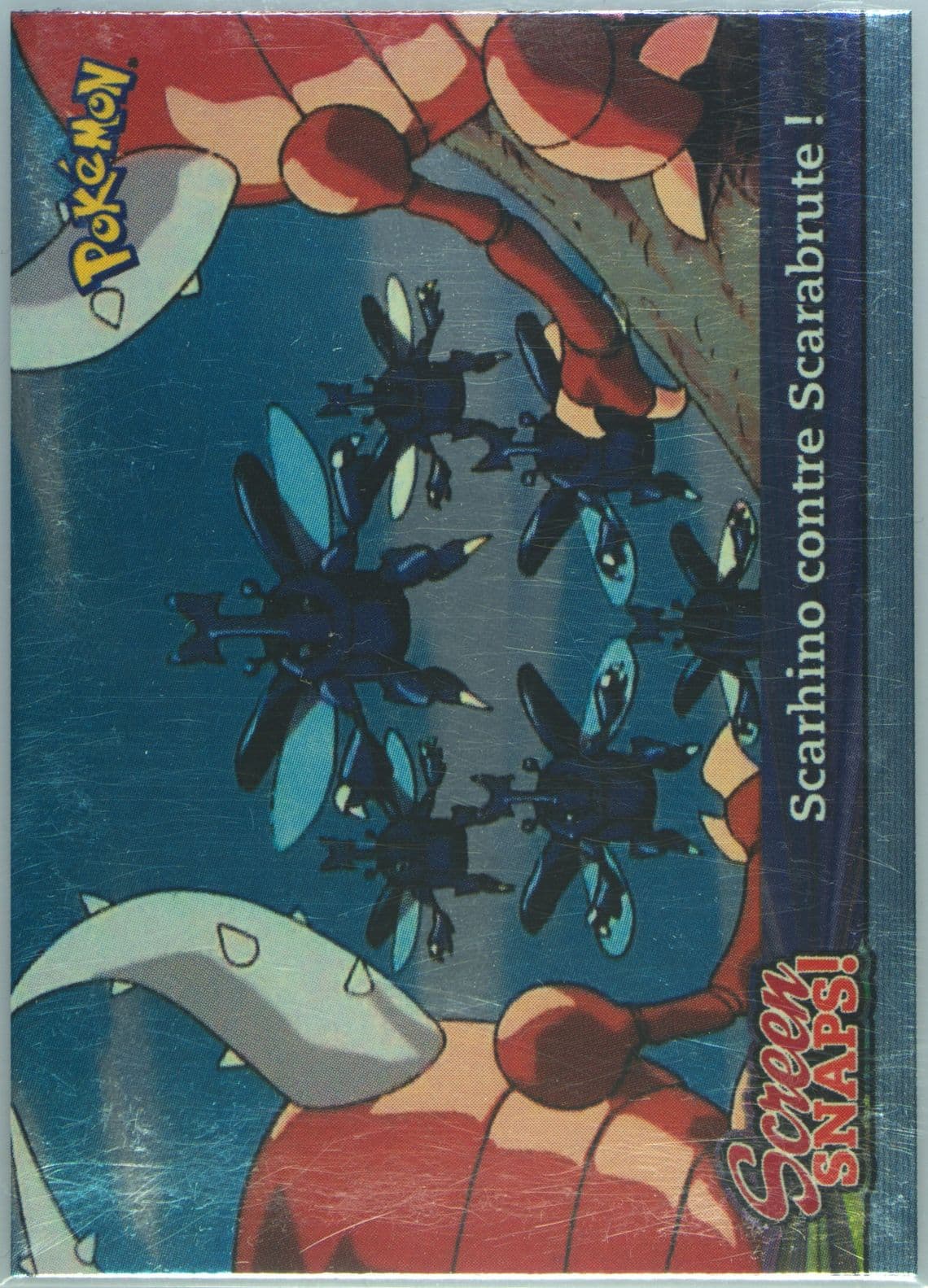 Heracross VS Pinsir Foil-French (6) 2001 Topps Pokemon Johto Series 3 Screen Snaps!