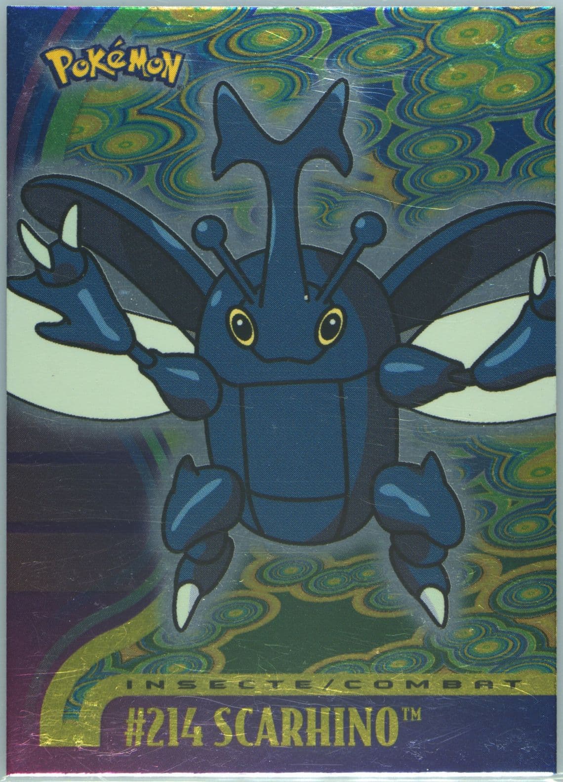 Heracross Foil-French (214) 2001 Topps Pokemon Johto Series 1