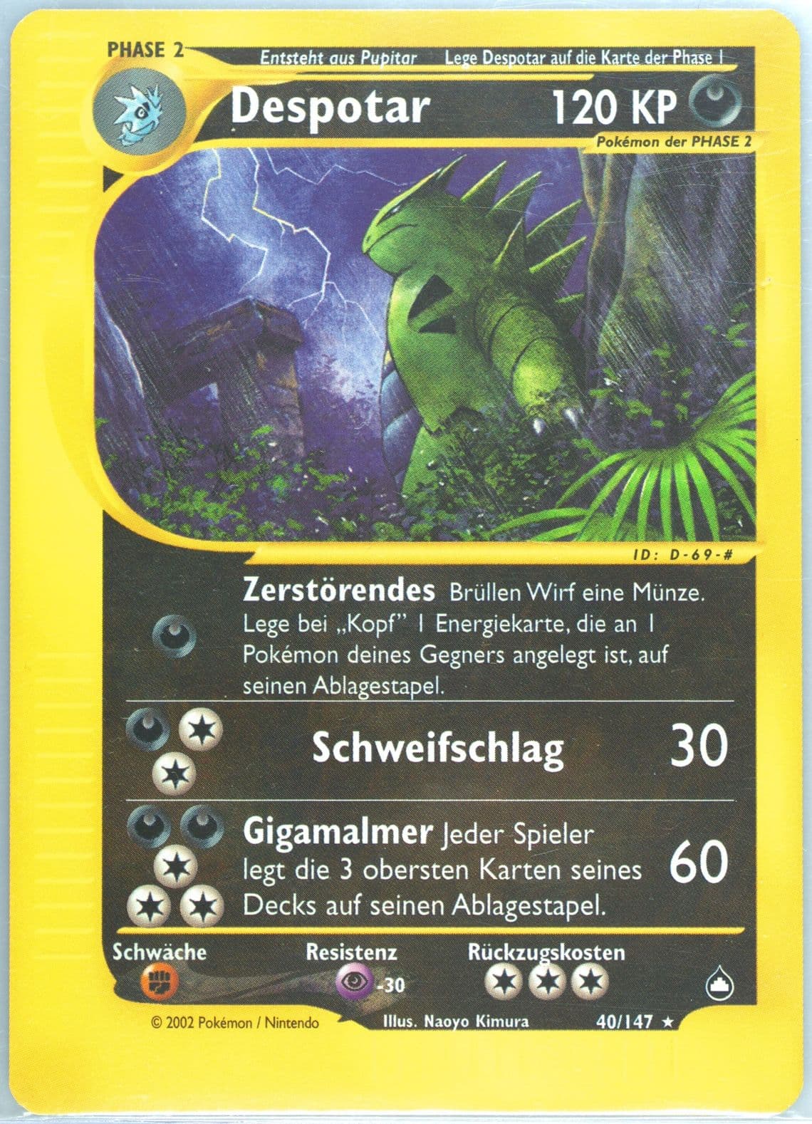 Despotar German (40) 2003 Pokemon Aquapolis