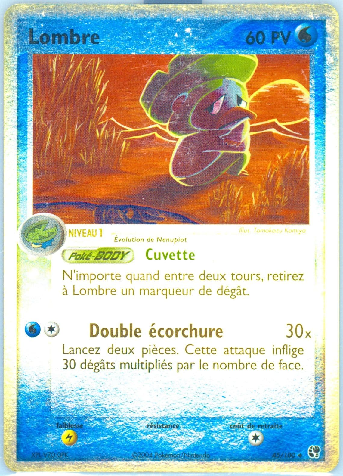 Lombre-Reverse Foil (45) 2004 Pokemon French EX Sandstorm