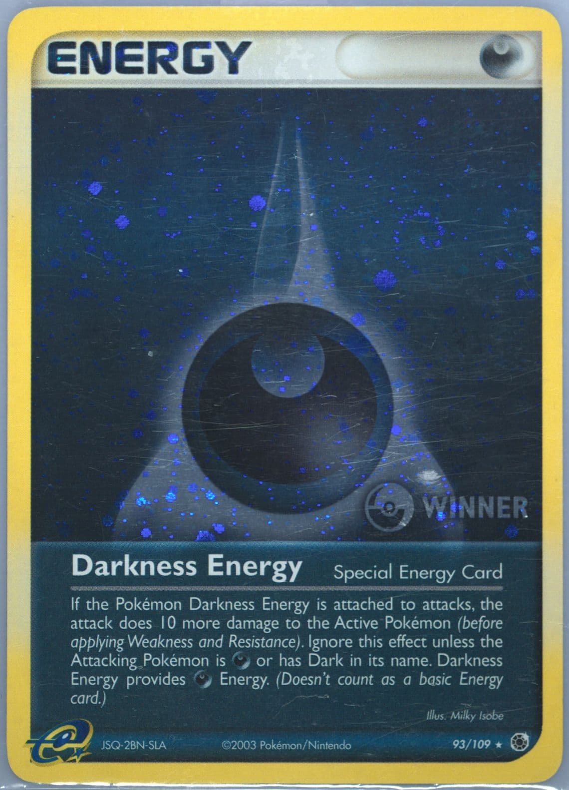 Darkness Energy-Holo E-League December 2003-Winner (93) 2003 Pokemon EX Ruby & Sapphire