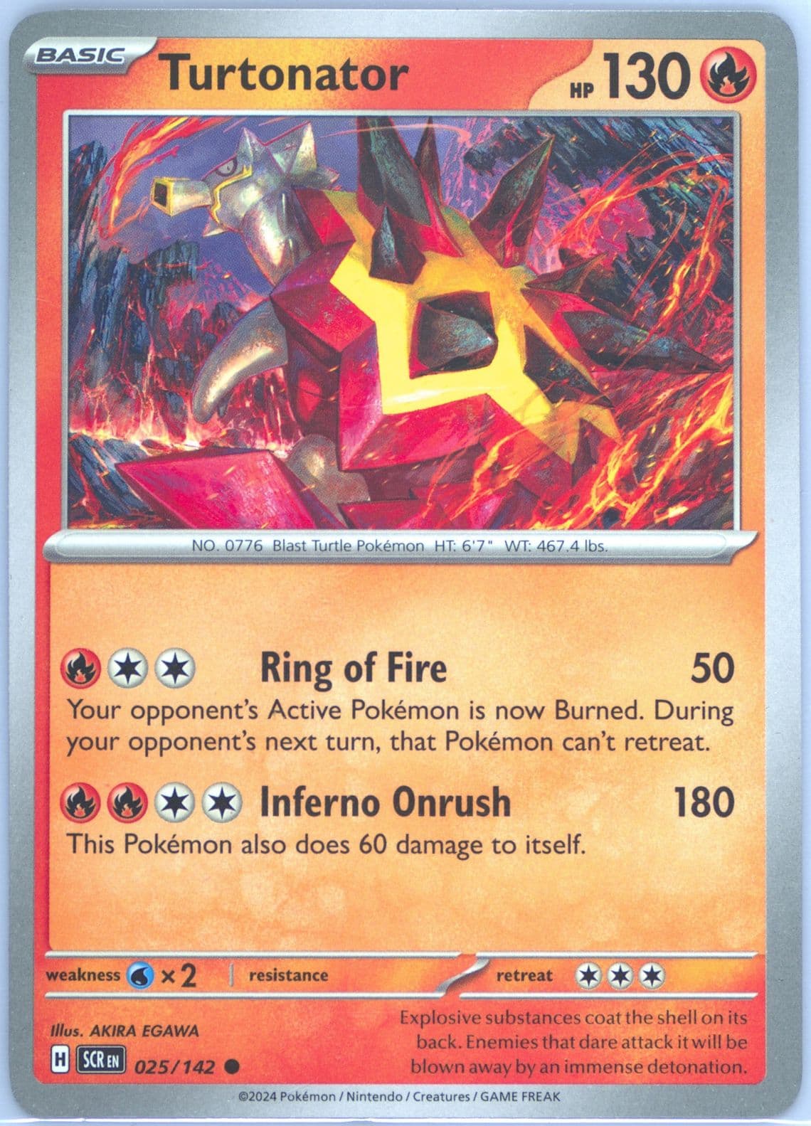 Turtonator (025) 2024 Pokemon Scr EN-Stellar Crown