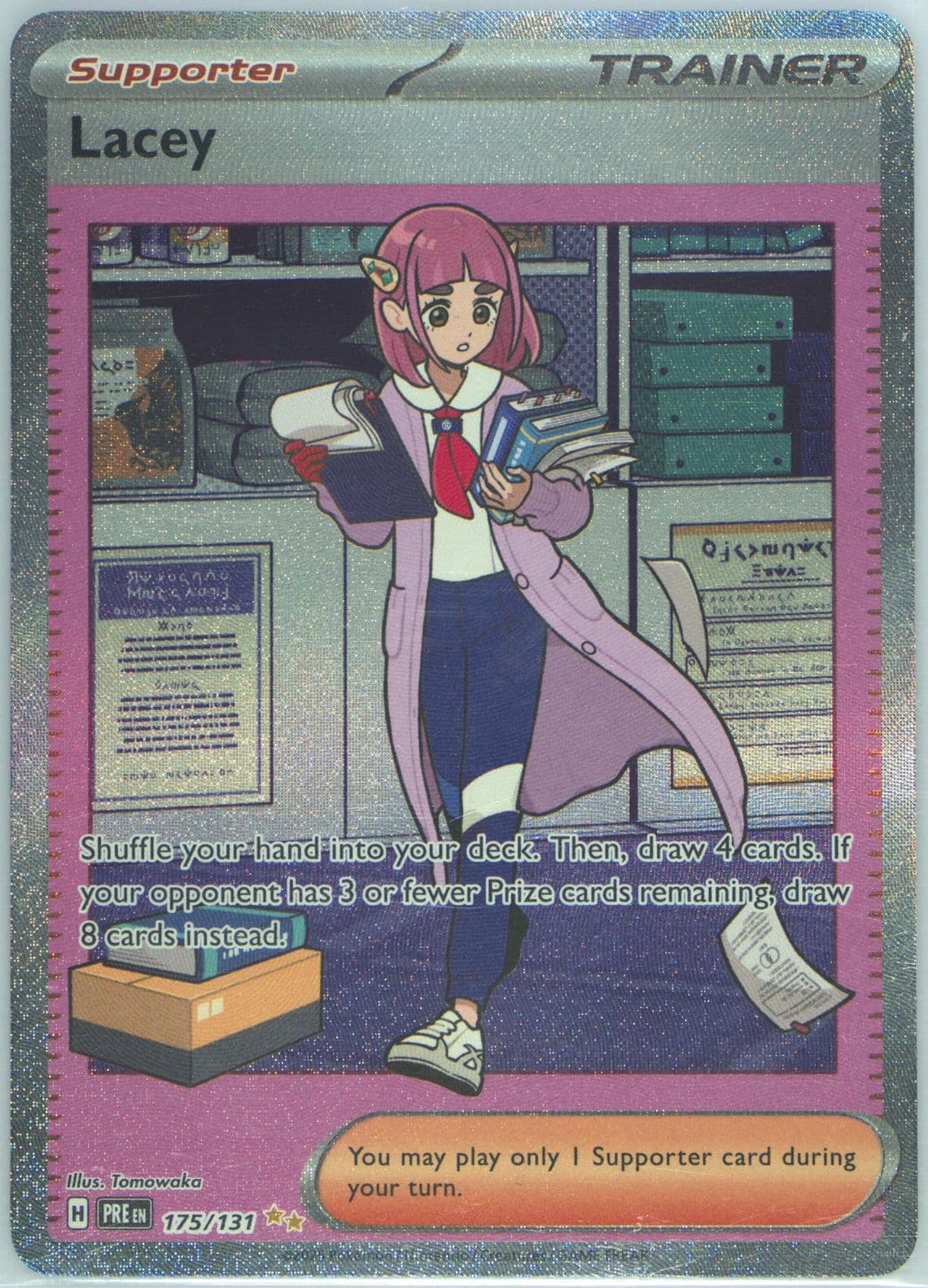 Lacey Special Illustration Rare (175) 2025 Pokemon Pre EN-Prismatic Evolutions