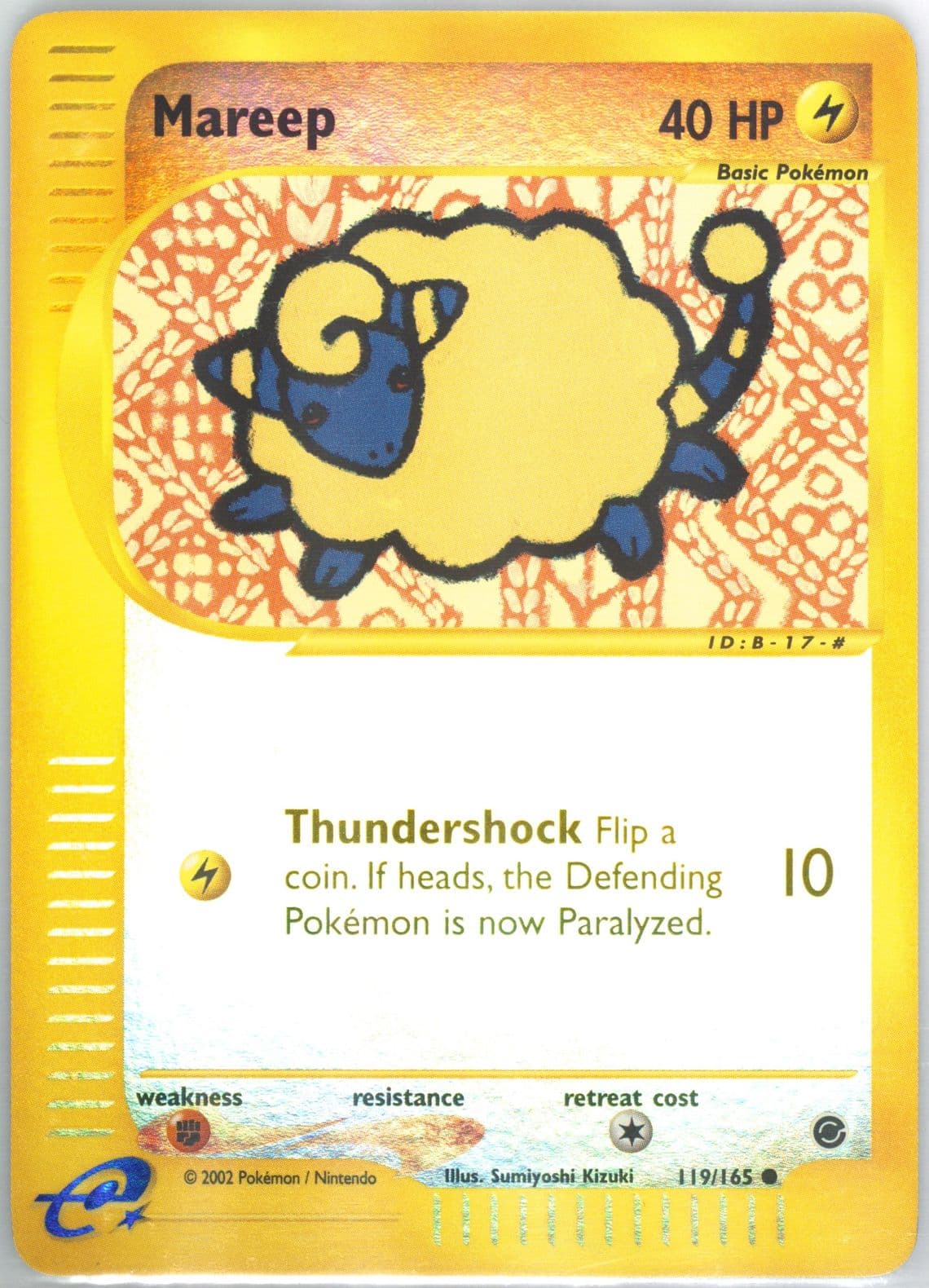 Mareep-Reverse Foil (119) 2002 Pokemon Expedition