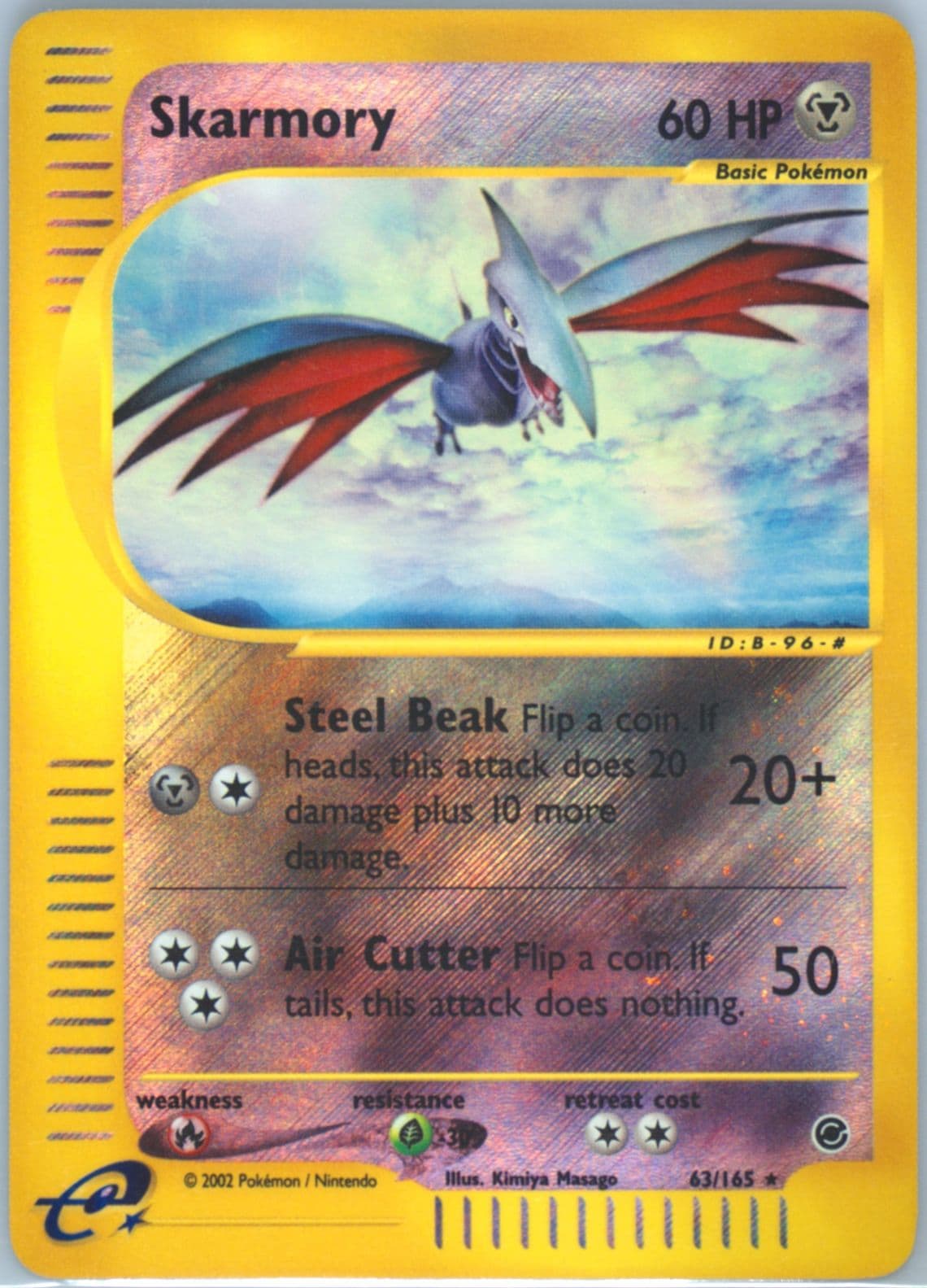 Skarmory-Reverse Foil (63) 2002 Pokemon Expedition