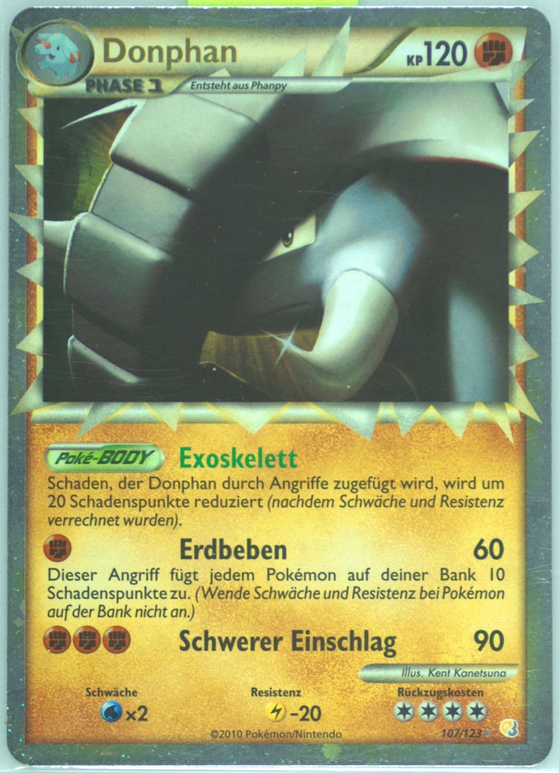 Donphan German (107) 2010 Pokemon Heartgold & Soulsilver
