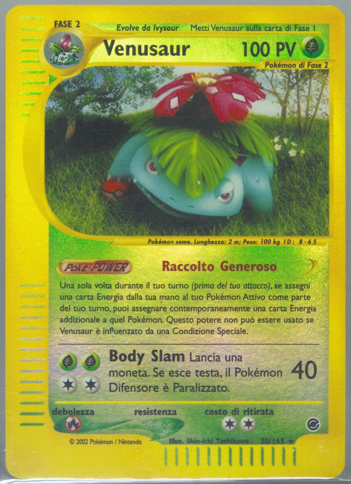 Venusaur-Reverse Foil Italian (30) 2002 Pokemon Expedition