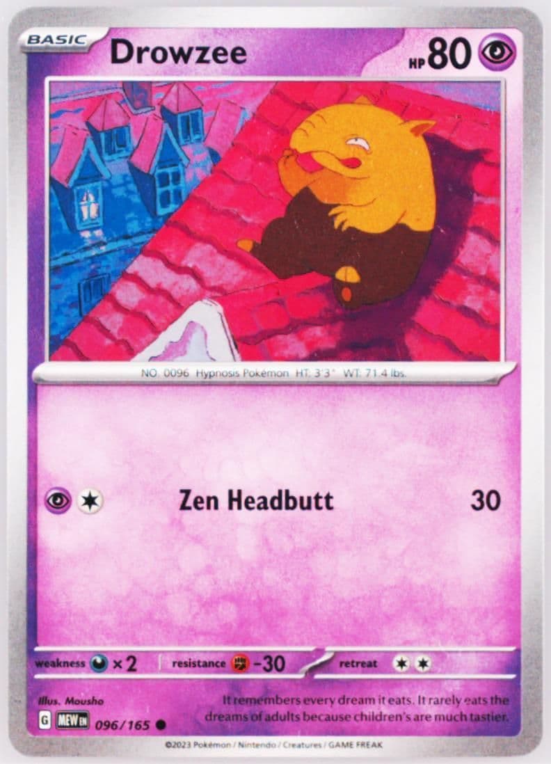 Drowzee (096) 2023 Pokemon Mew EN-151