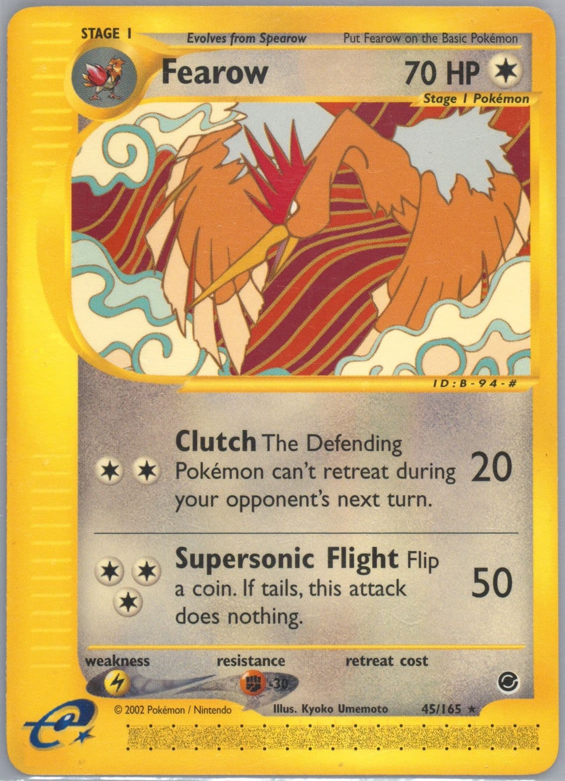 Fearow (45) 2002 Pokemon Expedition