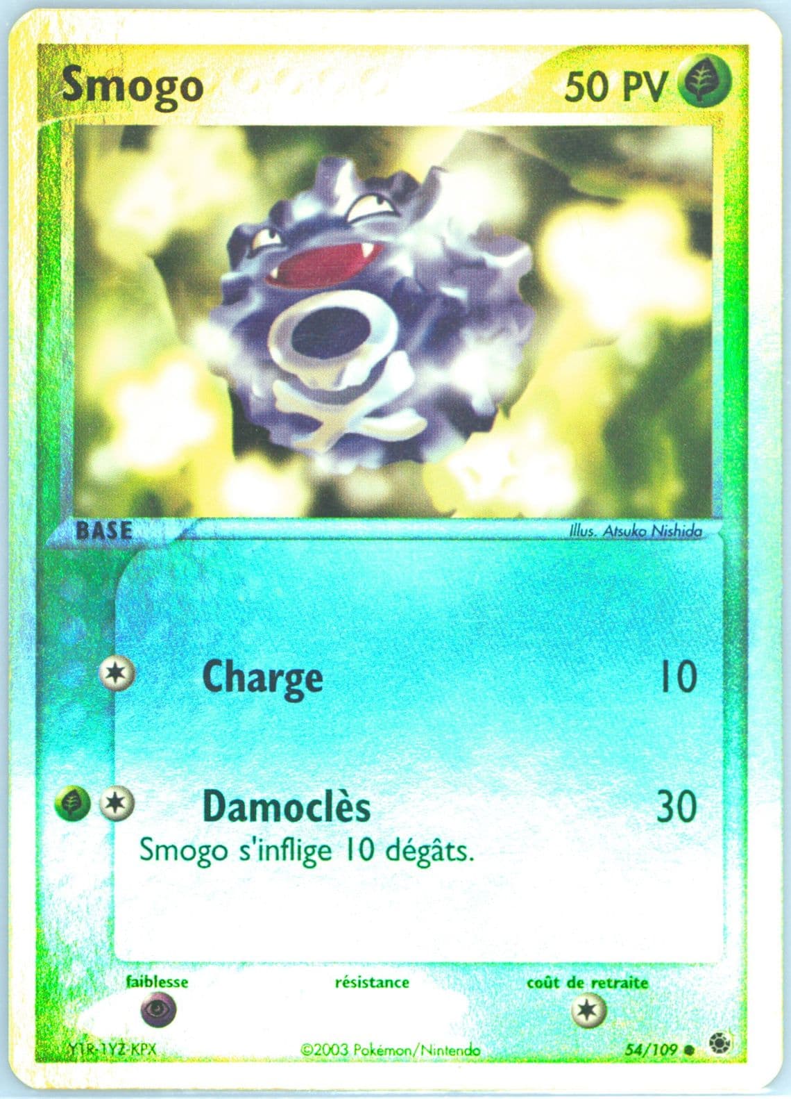 Smogo-Reverse Foil French (54) 2003 Pokemon EX Ruby & Sapphire