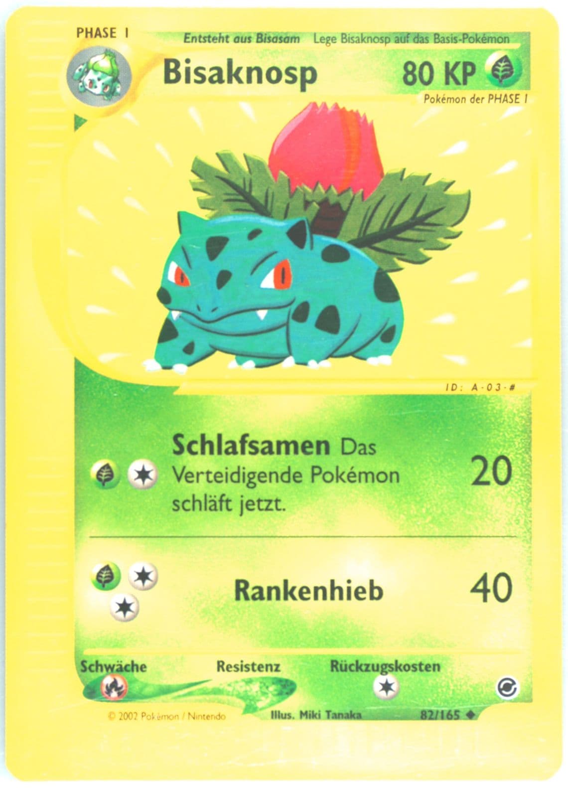 Bisaknosp German (82) 2002 Pokemon Expedition