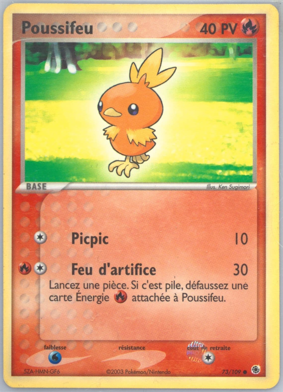 Poussifeu French (73) 2003 Pokemon EX Ruby & Sapphire