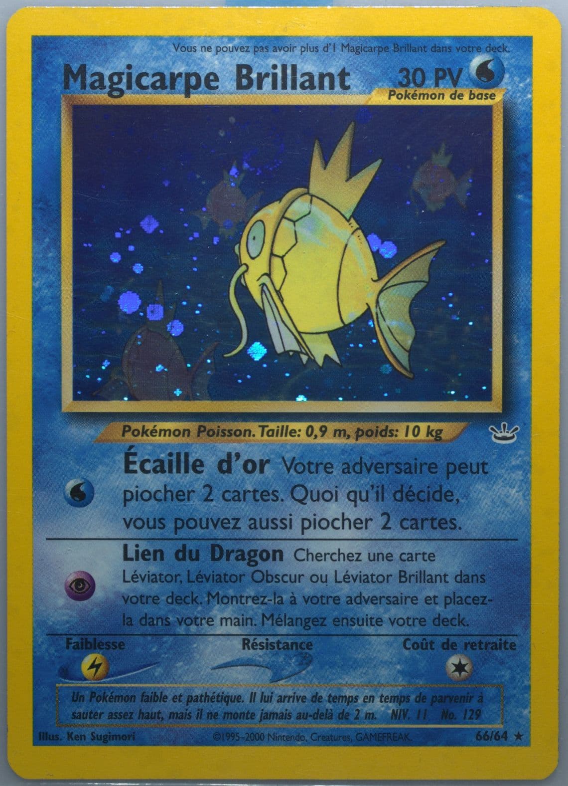 Magicarpe Brillant-Holo (66) 2002 Pokemon French Neo Revelation