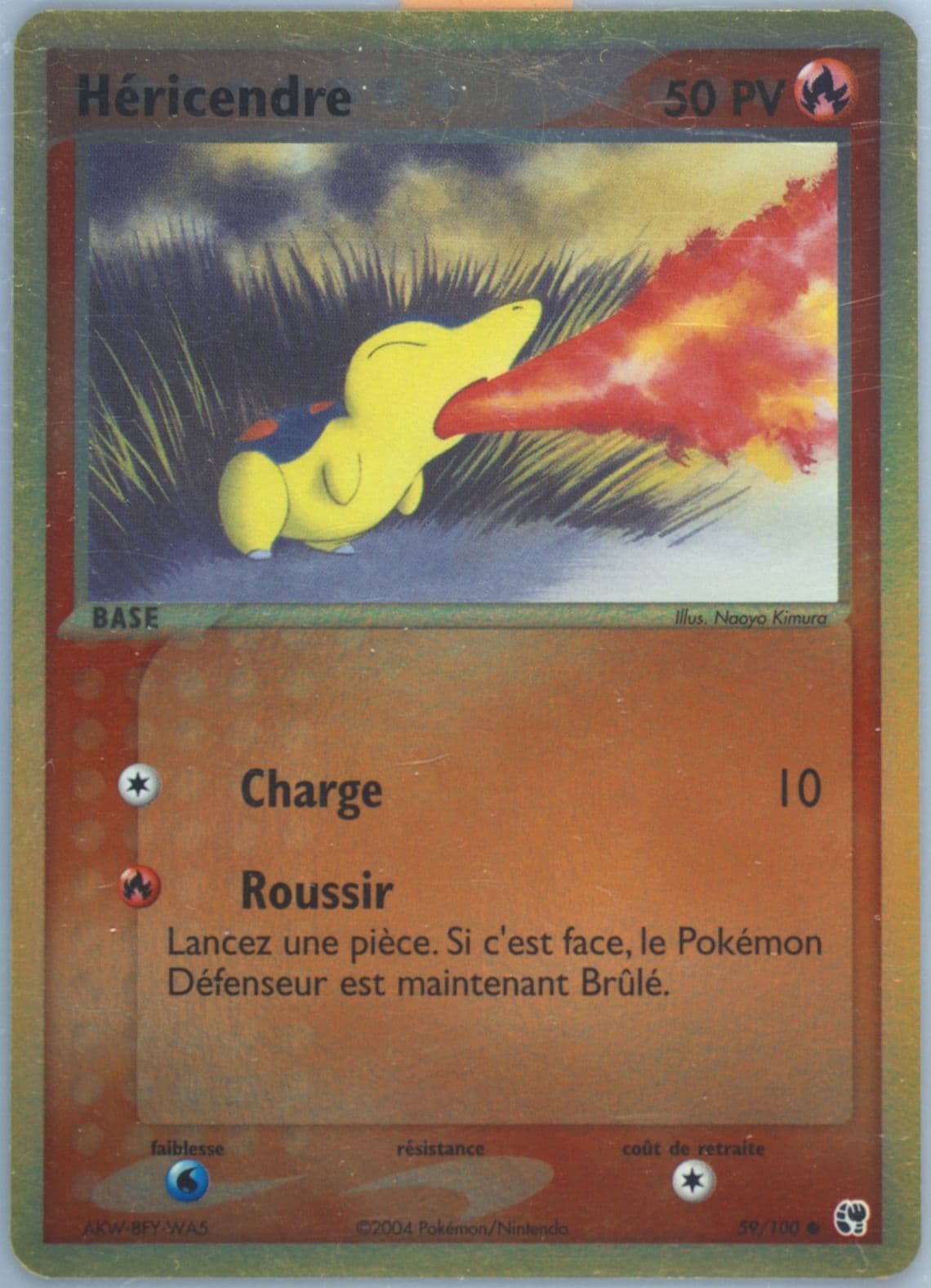 Hericendre-Reverse Foil (59) 2004 Pokemon French EX Sandstorm