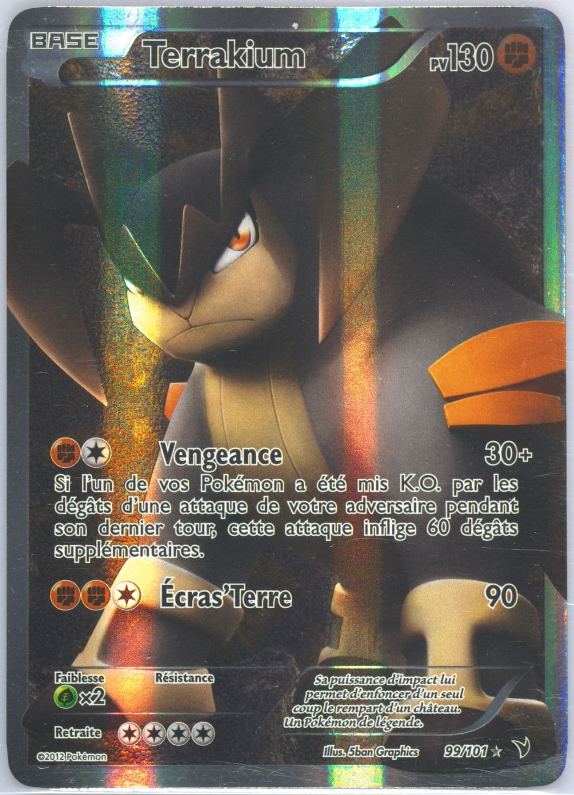 Full Art/Terrakium (99) 2012 Pokemon French Black & White Noble Victories