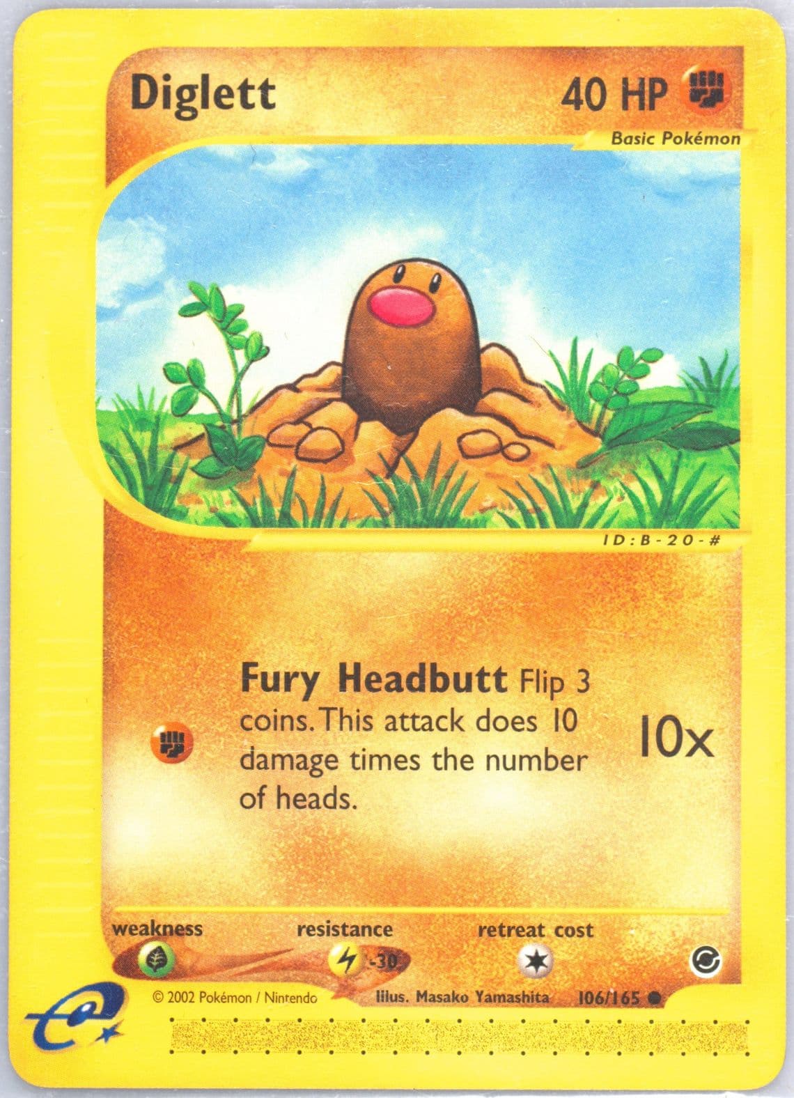 Diglett (106) 2002 Pokemon Expedition