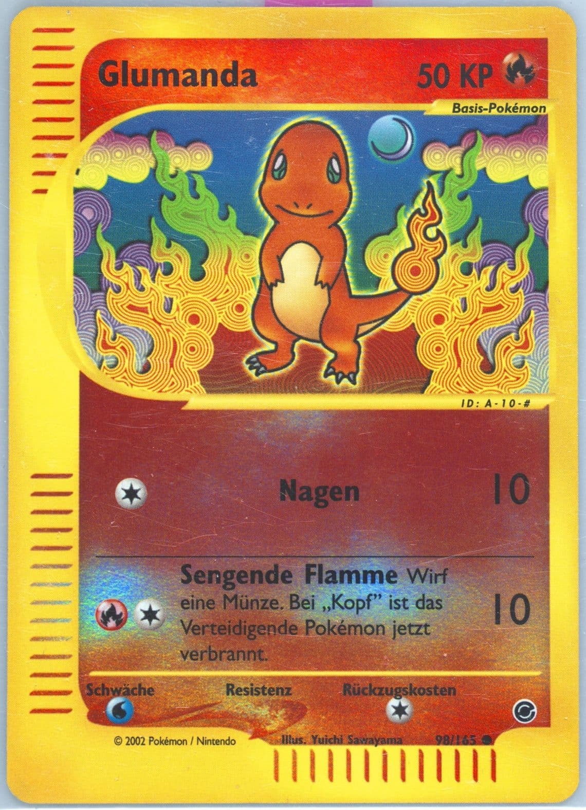 Glumanda-Reverse Foil German (98) 2002 Pokemon Expedition