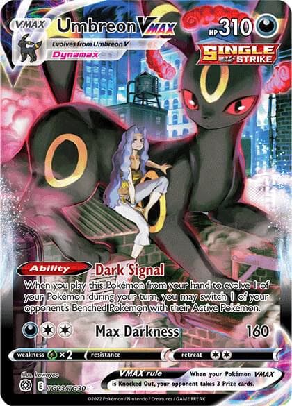 SWSH09: Brilliant Stars Trainer Gallery Umbreon VMAX TG23