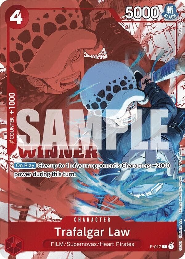 One Piece Promotion Cards Trafalgar Law (Winner Pack Vol. 7) P017