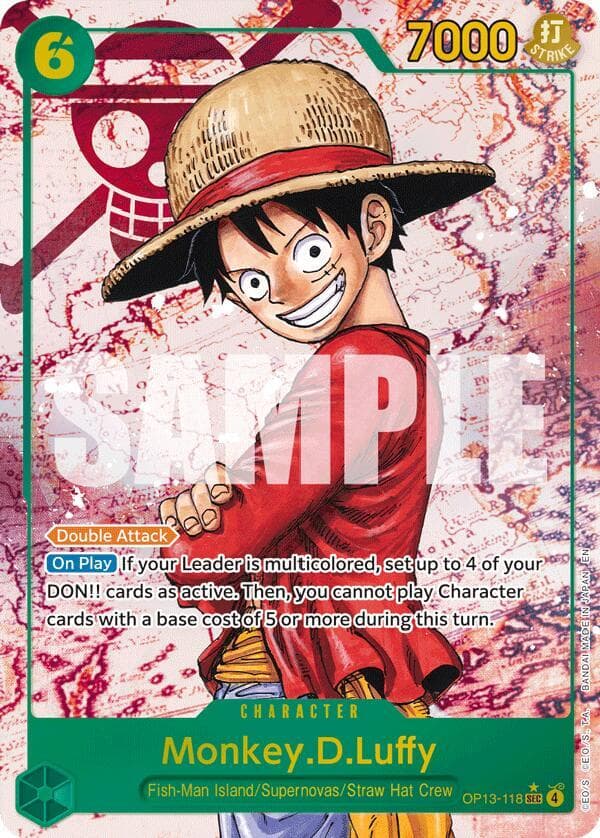 Carrying On His Will Monkey.D.Luffy (118) (Parallel) OP13118