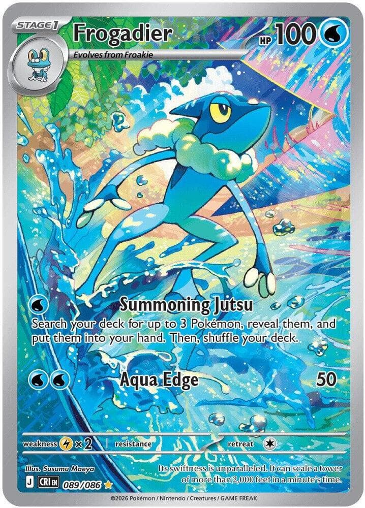 Frogadier Illustration Rare (089) 2026 Pokemon Cri EN-Chaos Rising