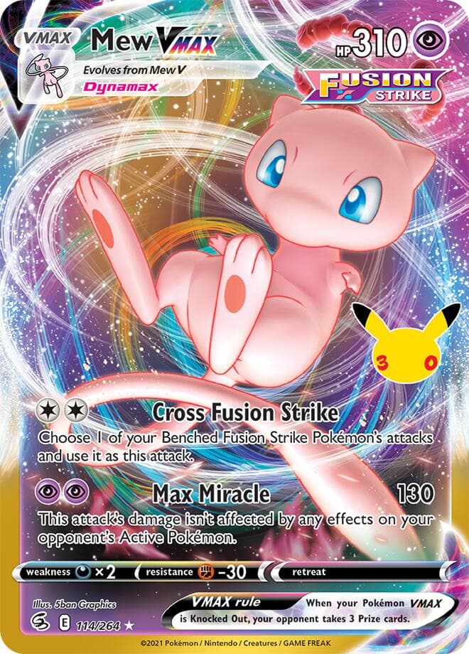 ME: 30th Celebration Classic Collection Mew VMAX 114
