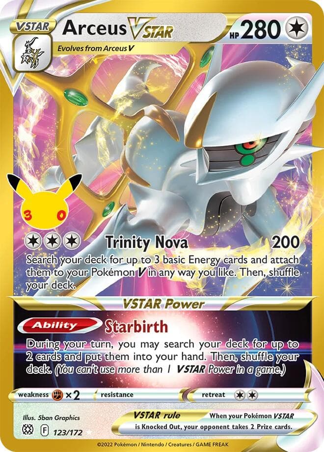 ME: 30th Celebration Classic Collection Arceus VSTAR 123